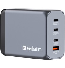 Зарядний пристрій Verbatim GaN 240 W 4 ports (USB-C-140 W,USB-C-100 W,USB-C-65 W /USB-A -3.0) (32205)