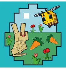 Картина по номерам Santi Майнкрафт Кролик та бджілка 25х2 (955468)