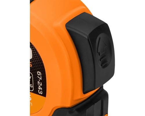 Рулетка Neo Tools Super Black, 5мx25мм, з фіксатором змотування, магніт (67-243)