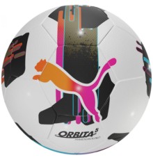 М'яч футбольний Puma Orbita 5 TB Hardground 084329-01 білий, чорний, рожевий 5 (4067981499809)