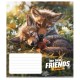 Зошит Школярик The best friends 12 аркушів коса лінія (012-3434C)