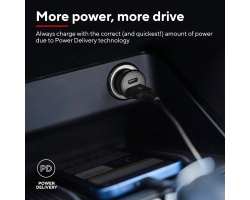 Зарядний пристрій Trust USB-C PD25W + USB QC12W 37W Black (25197_TRUST)