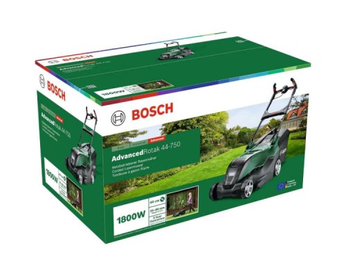 Газонокосарка Bosch AdvancedRotak 44-750, 1800Вт, 44 см, 50л, 25-80мм (0.600.8B9.J00)