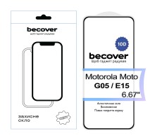 Скло захисне BeCover Motorola Moto G05 / E15 10D Black (713575)