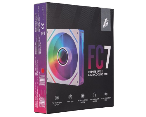 Кулер до корпусу 1stPlayer FC7 White (FC7-WH-1IN1)