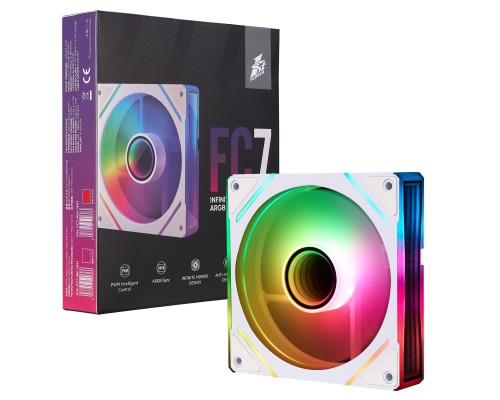 Кулер до корпусу 1stPlayer FC7 White (FC7-WH-1IN1)