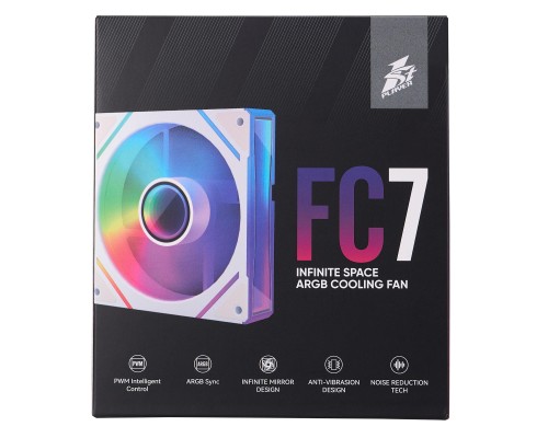 Кулер до корпусу 1stPlayer FC7 White (FC7-WH-1IN1)