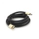 Кабель мультимедійний HDMI M to HDMI M 5.0m V2.1 8K black Merlion (YT-HDMI(M)/(M)8KV2.1-5.0m)