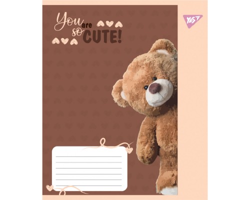 Зошит Yes You are cute А5 12 аркушів коса лінія (767893)