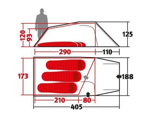 Намет Wechsel Outpost 3 TL Laurel Oak (231070) (DAS301048)