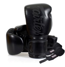 Боксерські рукавички Fairtex BGV14SB Black 14 унцій (бинти в комплекті) (BGV14SB_14oz_Black)