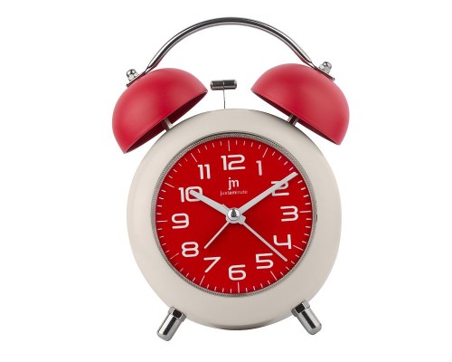 Настільний годинник Lowell будильник, червоний (JA7107R)