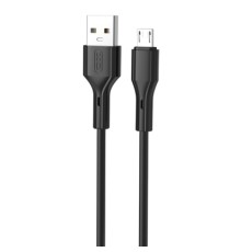 Дата кабель USB 2.0 AM to Micro 5P 1.0m black XO (NB230_M_Black)