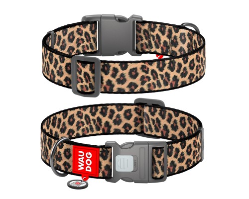 Нашийник для тварин WAUDOG Nylon з QR адресником 