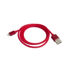 Дата кабель USB 2.0 AM to Lightning 1.0m 2.4A red Patron (CAB-PN-LIGHT-1M-R)