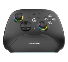 Геймпад GamePro із зарядною станцією BT 5.3/USB/2.4 ГГц (Switch/PC/iOS/Android) RGB Black (GPX13BDOC)