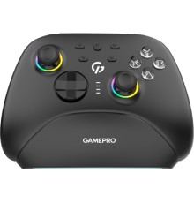 Геймпад GamePro із зарядною станцією BT 5.3/USB/2.4 ГГц (Switch/PC/iOS/Android) RGB Black (GPX13BDOC)