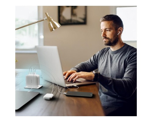 Зарядний пристрій D-Link 3xUSB-C + 1xUSB PD140W GaN white (DCF-141)