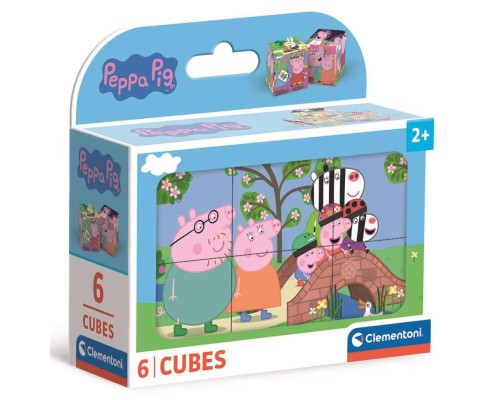 Кубики Clementoni пазл Peppa Pig, 6 елементів (40659)