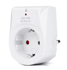 Зарядний пристрій REAL-EL 2*USB 10W (CS-25)