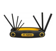 Набір інструментів Topex ключі шестигранні Torx T9-T40, набір 8 шт. (35D959)