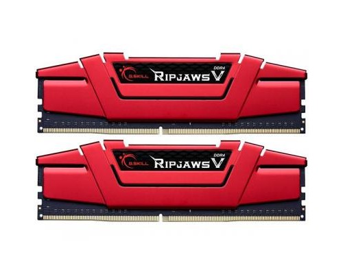 Модуль пам'яті для комп'ютера DDR4 8GB (2x4GB) 2400 MHz RipjawsV Red G.Skill (F4-2400C15D-8GVR)