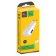 Зарядний пристрій Florence USB, 1.0A + cable Lightning white (FW-1U010W-L)