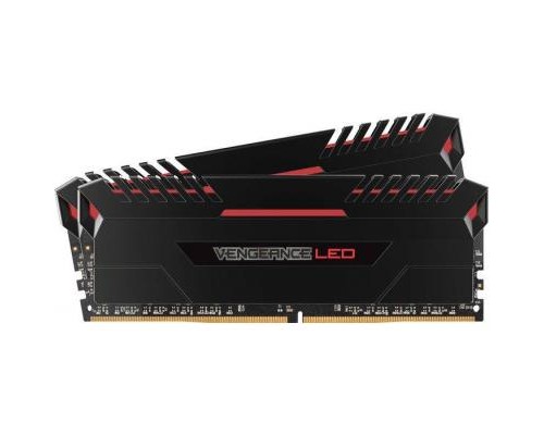 Модуль пам'яті для комп'ютера DDR4 16GB (2x8GB) 3000 MHz Vengeance LED Red Corsair (CMU16GX4M2C3000C15R)