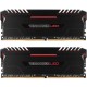 Модуль пам'яті для комп'ютера DDR4 16GB (2x8GB) 3000 MHz Vengeance LED Red Corsair (CMU16GX4M2C3000C15R)
