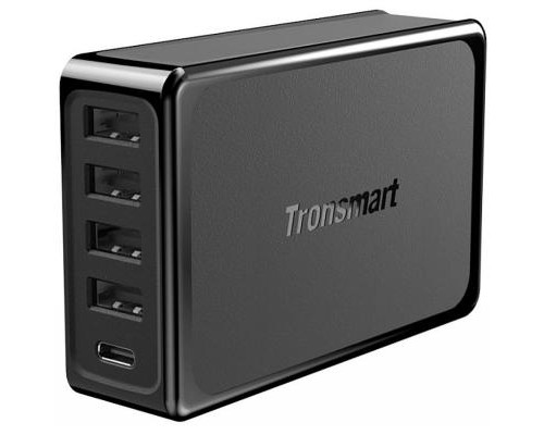 Зарядний пристрій Tronsmart U5P 60W USB PD Desktop Charger with VoltiQ Black (232389)