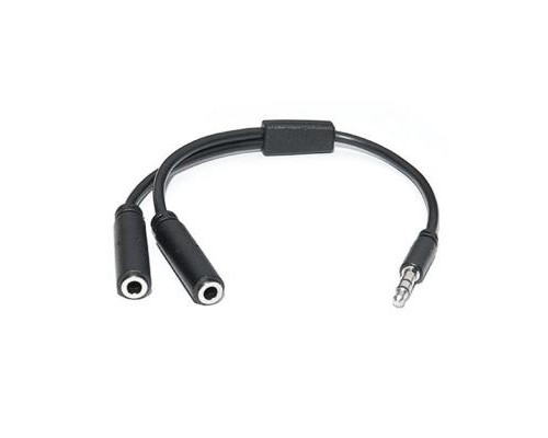 Кабель мультимедійний Jack 3.5mm male to 2xJack 3.5mm female 0.2m Pro REAL-EL (EL123500039) 