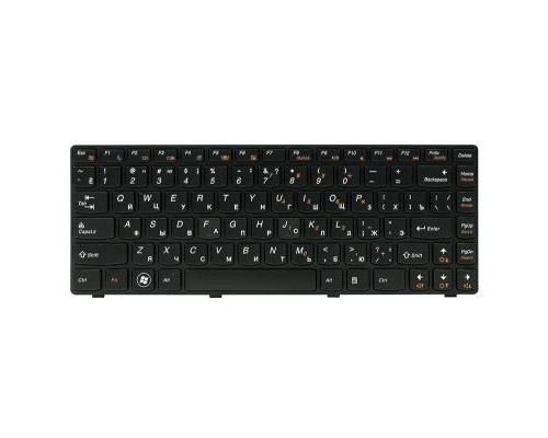 Клавіатура ноутбука PowerPlant Lenovo IdeaPad G480 черный, черный фрейм (KB311880)