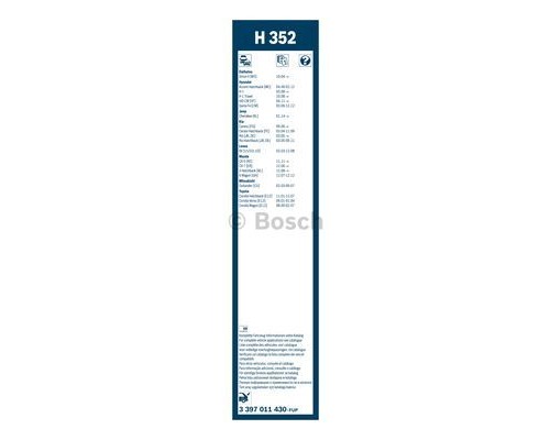Щітка склоочисника Bosch 3 397 011 430