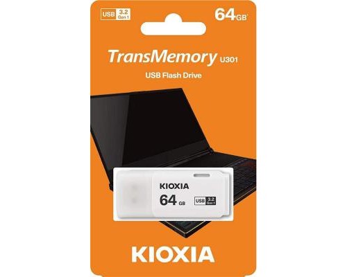 USB флеш накопичувач Kioxia 64GB U301 White USB 3.2 (LU301W064GG4)