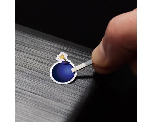 Наклейка на клавіатуру SampleZone прозора, білий (SZ-N-W)