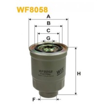 Фільтр паливний Wixfiltron WF8058