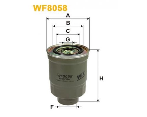 Фільтр паливний Wixfiltron WF8058