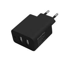 Зарядний пристрій ColorWay 2USB AUTO_ID 4.8A (24W) black (CW-CHS016-BK)