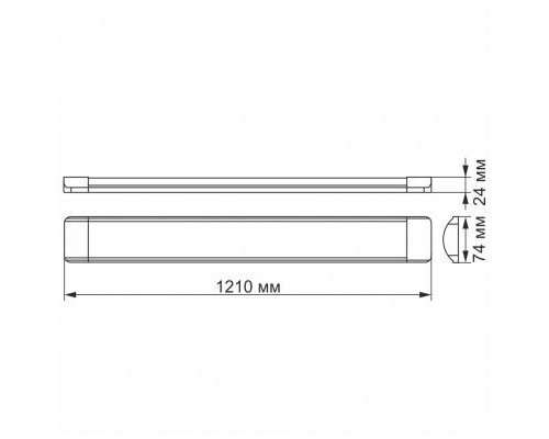 Світильник Videx LED 6W 1,2М 4100K 220V (VL-BN-36124)