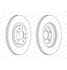 Гальмівний диск FERODO DDF2002C