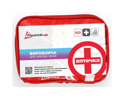 Автомобільна аптечка Poputchik 02-044-М