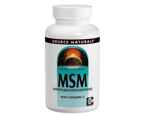 Вітамінно-мінеральний комплекс Source Naturals МСМ 1000мг з вітаміном С, 60 таблеток (SN1288)