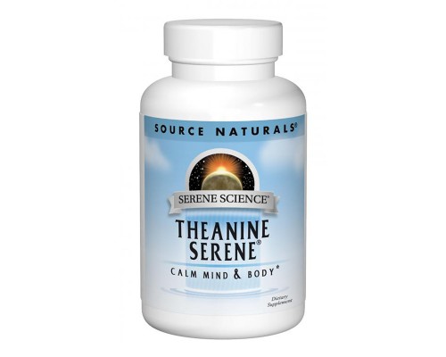 Амінокислота Source Naturals Теанін Серен, Serene Science, 30 таблеток (SN1774)
