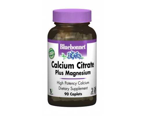 Мінерали Bluebonnet Nutrition Цитрат Кальцію + Магній, 90 капсул (BLB0716)