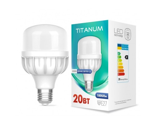 Лампочка TITANUM A80 20W E27 6500К (TL-HA80-20276)