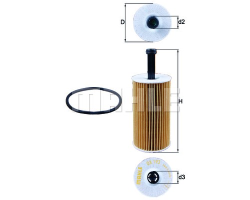 Фільтр масляний Mahle OX193DECO