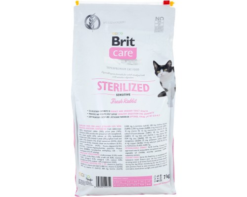 Сухий корм для кішок Brit Care Cat GF Sterilized Sensitive 7 кг (8595602540754)