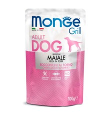 Вологий корм для собак Monge Dog Grill з свининою 100 г (8009470013147)