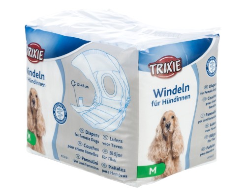 Підгузки для тварин Trixie для собак (сучок) М 32-48 см 12 шт (4011905236339)