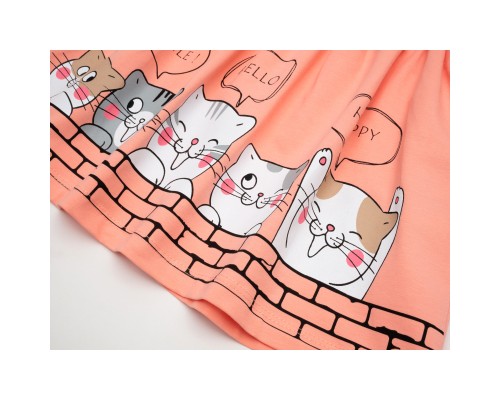 Плаття дитяче Breeze з котиками (17920-116G-peach)